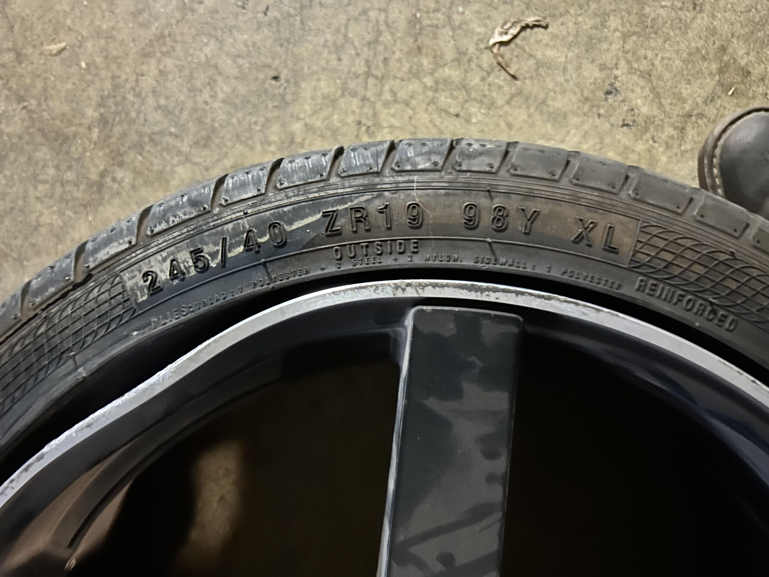 Bent Alloy Wheel